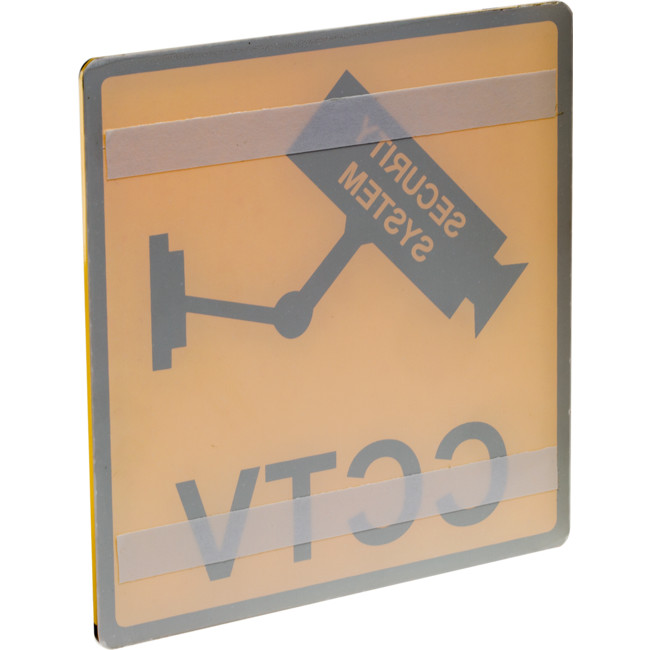 Adhesive on rear