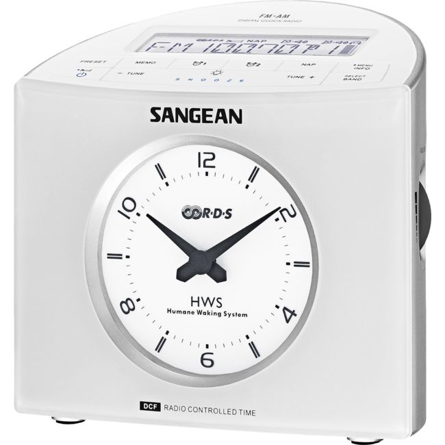 SANGEAN RCR9 AM/FM DIGITAL TUNE CLOCK RADIO ANALOGUE CLOCK SANGEAN