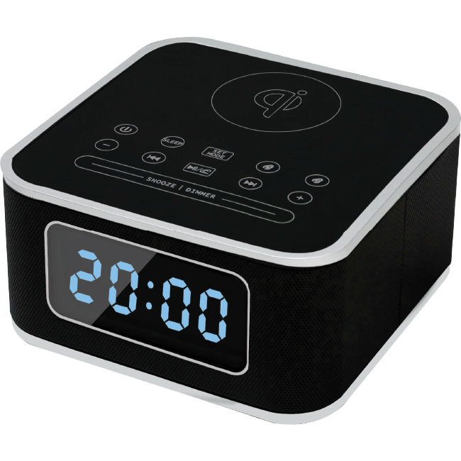 Istyle QI Wireless Charging Station With Digital Alarm Clock Bluetooth