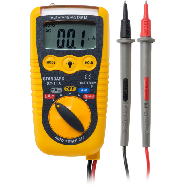 STANDARD ST118 3IN1 AUTORANGING METER DIGITAL MULTIMETER ETESTER