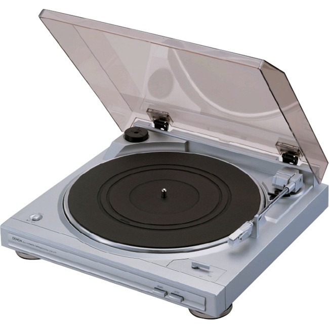 DENON DP29F SILVER ANALOG TURNTABLE RECORD PLAYER, 33 & 45RPM - Radio ...
