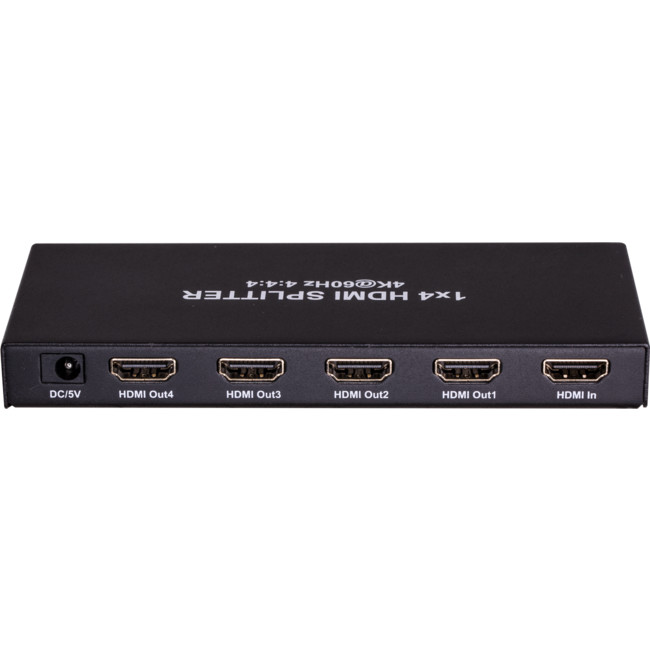 HDMI4SPV2 18GBPS 4 WAY 1-IN 4-OUT SLIM HDMI2.0 SPLITTER | Pro2