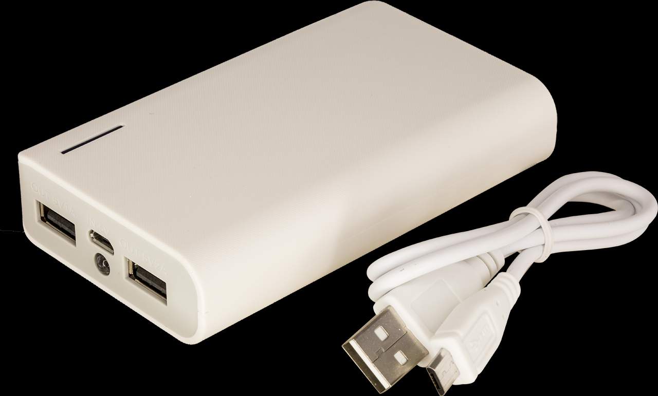 PB7800WHT 7800MAH DUAL OUTPUT POWER BANK 1A & 2.1A OUTPUT FOR IPAD – WHITE