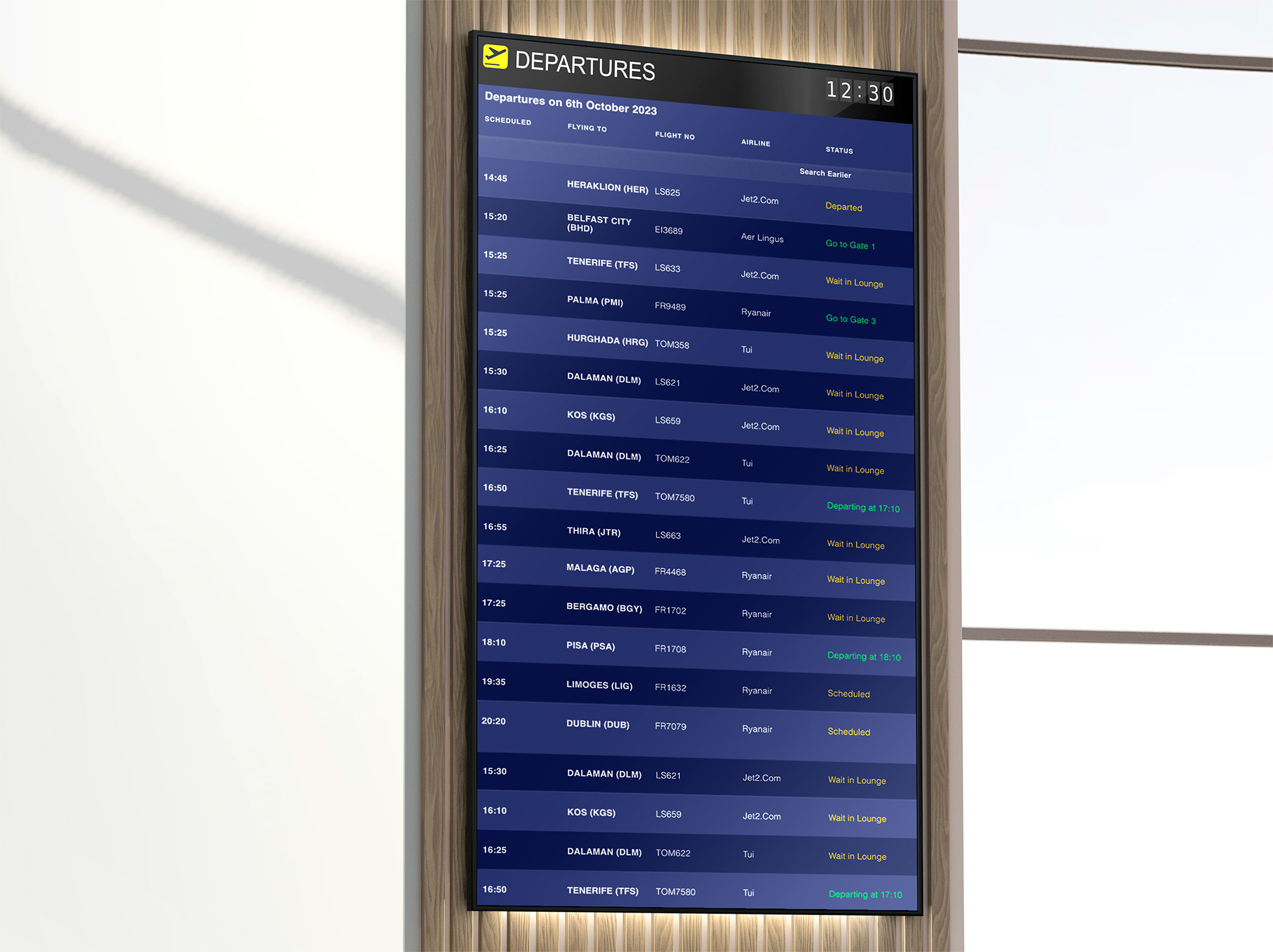 Hisense 24/7 digital signage in a public transit hub