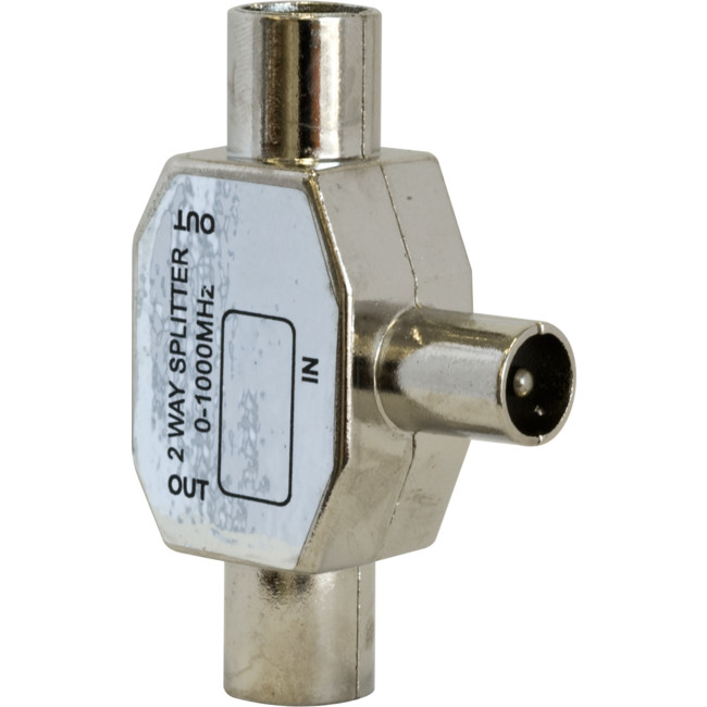 EU275M WAY PAL TV ANTENNA SPLITTER INDOOR PASSIVE, METAL CASING