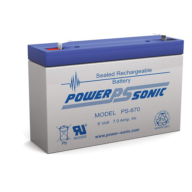 PS-670-6V 7Amp SLA Battery PACK OF 3 