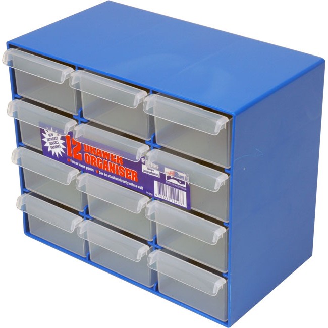 1h050 12 Drawer Storage Cabinet Spart Parts Fischer Plastic