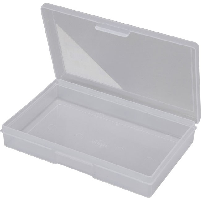 FISCHER PLASTIC 1H031 1 COMPARTMENT STORAGE BOX SMALL PLASTIC CASE