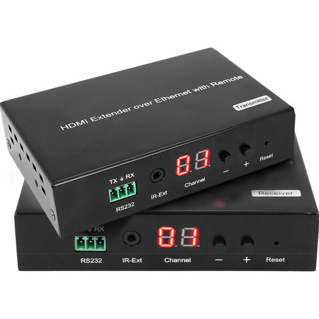 Full HD HDMI Extender over IP with POE, RS-232 & IR - Transmitter