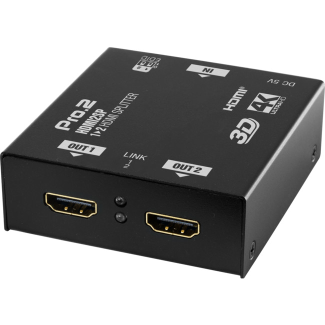 fantastisk bleg udgifterne PRO2 HDMI2SP 2 WAY HDMI SPLITTER 1 IN 2 OUT 3D 4K2K COMPATIBLE - Radio Parts