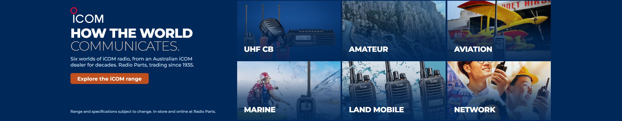 iCOM Landing Page
