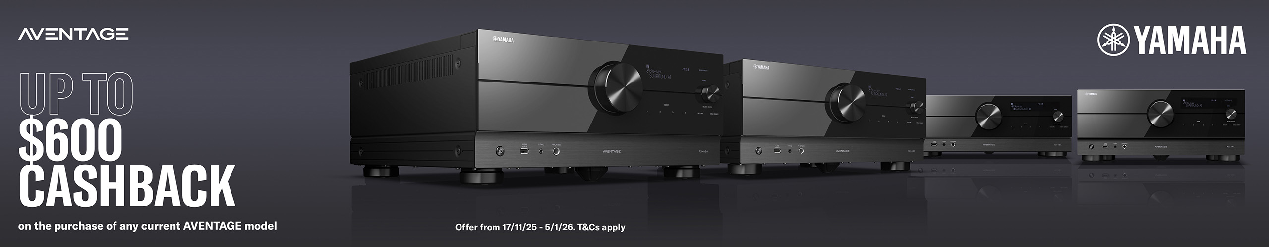 Yamaha Cashback 2025 - Aventage