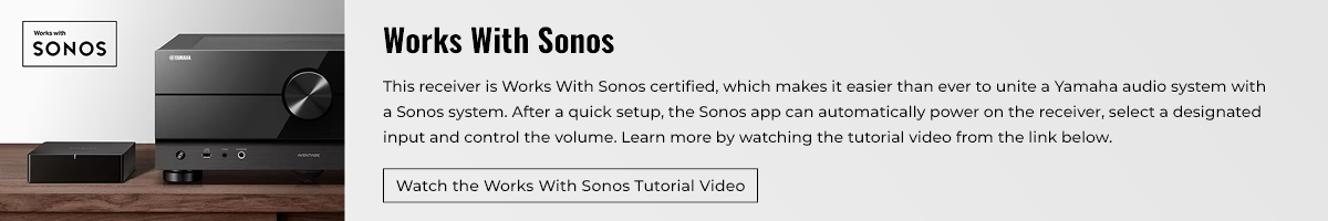 Your Aventage Receiver now works with Sonos