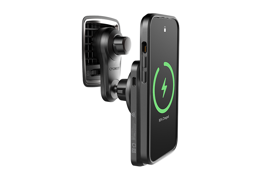 Image of Magdrive Magnetic Car Window Mount with Magmove powerbank and phone 