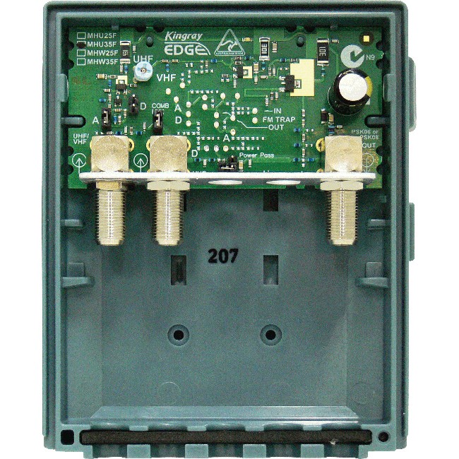 MDA20UT UHF ONLY SHIELDED MASTHEAD AMPLIFIER - TOP ONLY KINGRAY KINGRAY MDA20UT