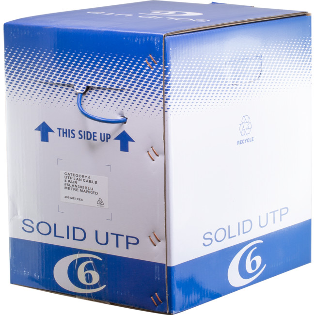 EVERSURE 6LAN305BLU 305M CAT6 SOLID CABLE BLUE ROLL CODE Radio Parts