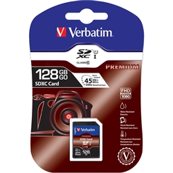 SD128GBHC10 128GB SDHC CLASS 10 UHS-I CARD VERBATIM