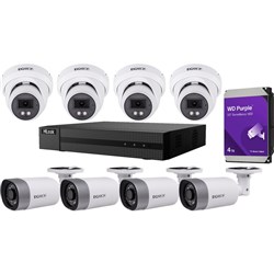 8CH4T8C 5MP IP CAMS & 8CH POE NVR 4TB HDD KIT 