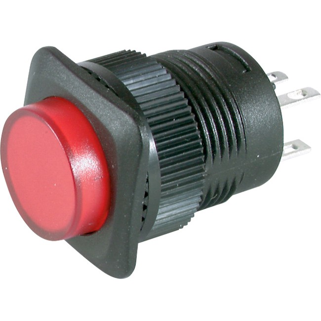 SP4045 MOMENTRY RED LED PUSH BUTTON SWITCH - Radio Parts