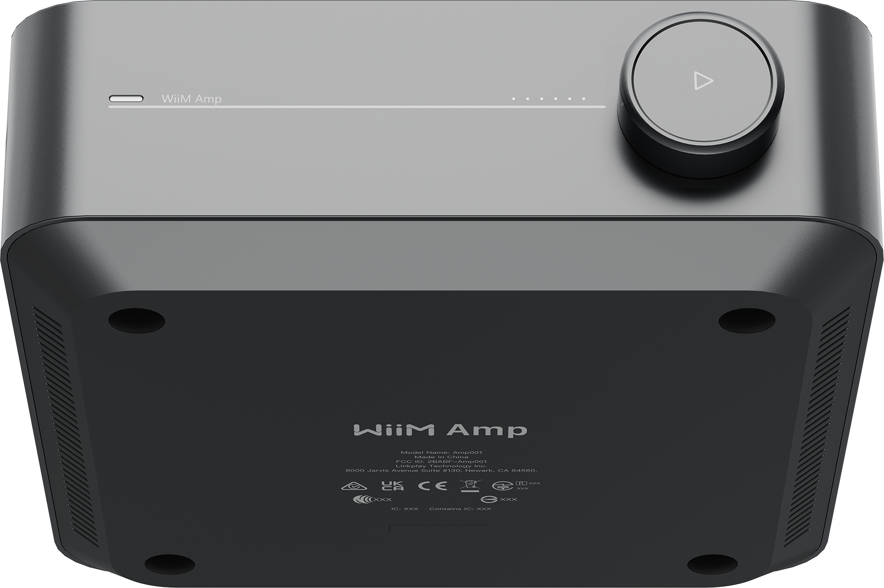WiiM AMP Stereo Network Amplifier Grey