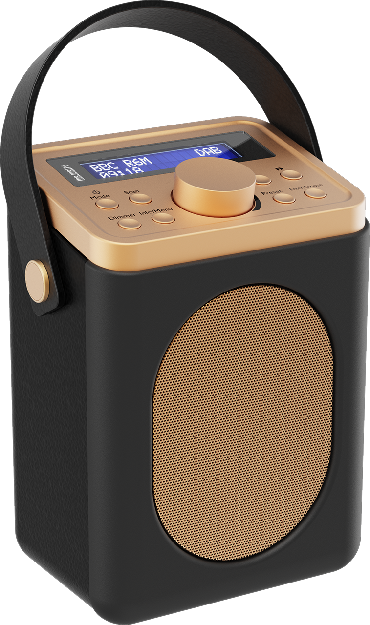 MAJORITY LSFBLK PORTABLE DAB RADIO WITH BLUETOOTH BLACK LITTLE SHELFORD
